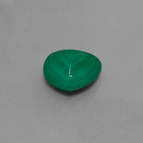 Malaquita verde natural de 3,02 ct, trillón, opaco
