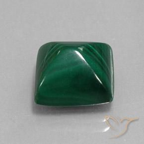 Malaquita Verde natural de 9.85 ct, Cuadrado, Opaco