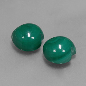 Gemas de Malaquita Verde multicolor natural de  ct, Forma de corazón, Opaco