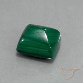 Malaquita Verde natural de 13.33 ct, Corte Baguette, Opaco