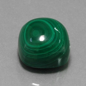 Malaquita verde natural de 15,44 ct, corte cojín, opaco