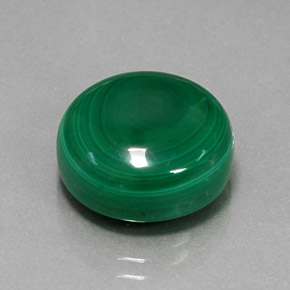 Malaquita verde natural de 15,99 ct, corte redondo, opaco