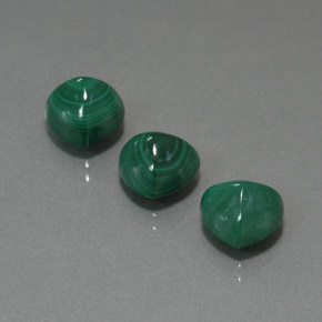 Gemas de Malaquita Verde multicolor natural de  ct, Trillón, Opaco