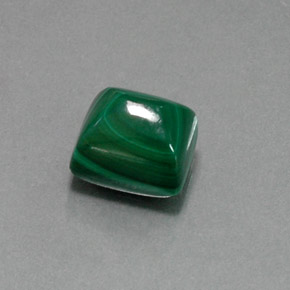 Malaquita verde natural de 9,05 ct, baguette, opaco