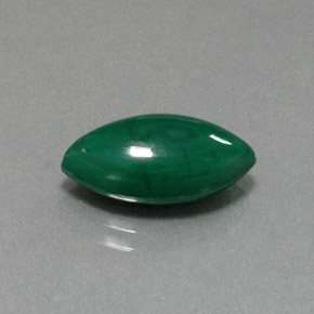 Malaquita verde natural de 6,74 ct, marquesa, opaco