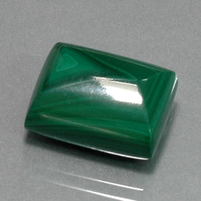 Malaquita verde natural de 19,81 ct, baguette, opaco