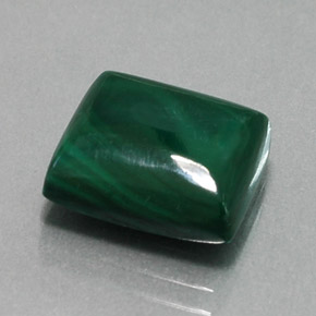 Malaquita verde natural de 11,12 ct, baguette, opaco