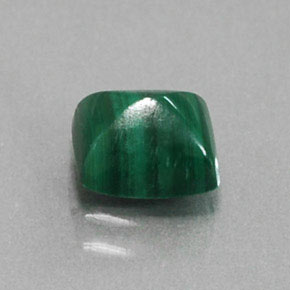 Malaquita verde natural de 2,17 ct, baguette, opaco