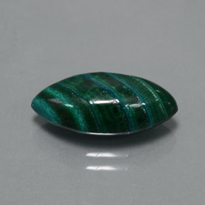 Malaquita verde natural de 5,63 ct, marquesa, opaco
