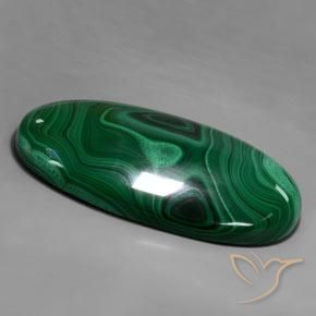 Malaquita Verde natural de 3000.00 ct, Ovalada, Opaco