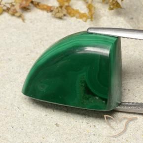 Malaquita Verde natural de 37.17 ct, Elegante, Opaco