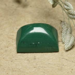 Malaquita Verde multicolor natural de 3.29 ct, Corte Baguette, Opaco