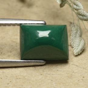 Malaquita Verde multicolor natural de 3.29 ct, Corte Baguette, Opaco