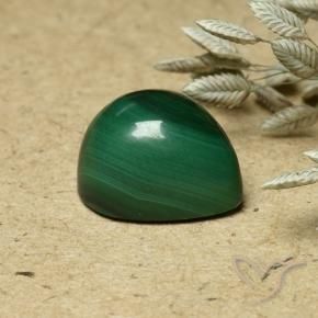 Malaquita Verde natural de 6.60 ct, En forma de pera, Opaco