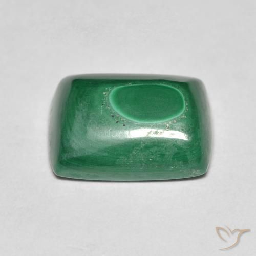Malaquita Verde natural de 8.16 ct, Corte Baguette, Opaco