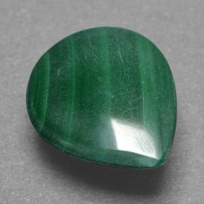 Malaquita verde natural de 3,90 ct, en forma de pera, opaco