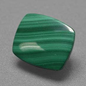 Malaquita Verde multicolor natural de 5.01 ct, Corte Cojín, Opaco