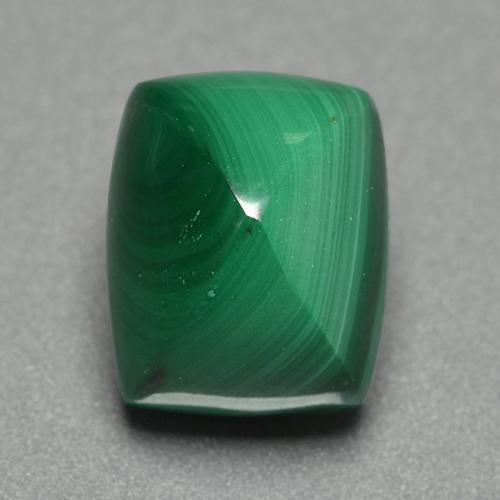 Malaquita verde natural de 7,49 ct, corte cojín, opaco