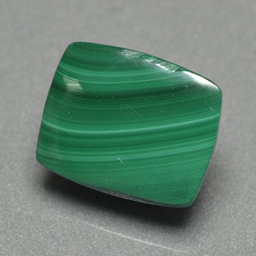 Malaquita verde natural de 7,49 ct, corte cojín, opaco