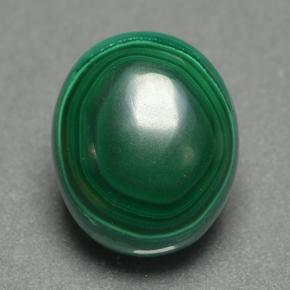 Malaquita verde natural de 5,08 ct, corte óvalo, opaco