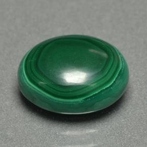 Malaquita verde natural de 5,08 ct, corte óvalo, opaco