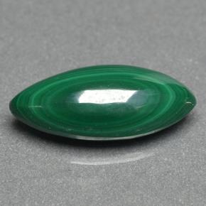Malaquita verde natural de 2,85 ct, marquesa, opaco
