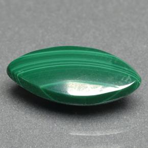 Malaquita verde natural de 2,85 ct, marquesa, opaco