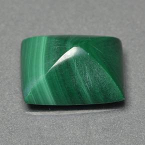 Malaquita Verde multicolor natural de 3.97 ct, Corte Baguette, Opaco