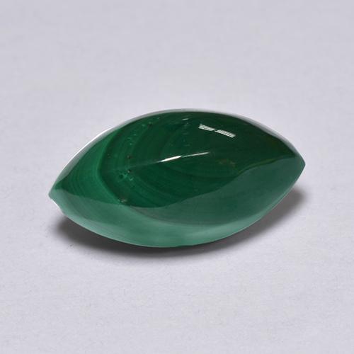 Malaquita verde natural de 1,82 ct, marquesa, opaco