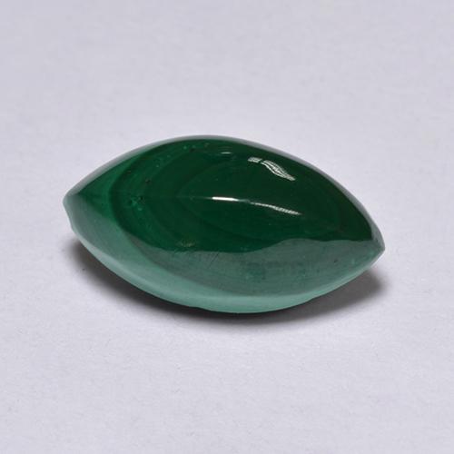 Malaquita verde natural de 1,82 ct, marquesa, opaco