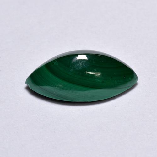 Malaquita verde natural de 1,82 ct, marquesa, opaco