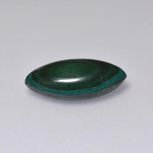 Malaquita Verde natural de 2.61 ct, Marquesa, Opaco