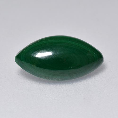 Malaquita verde natural de 2,05 ct, marquesa, opaco