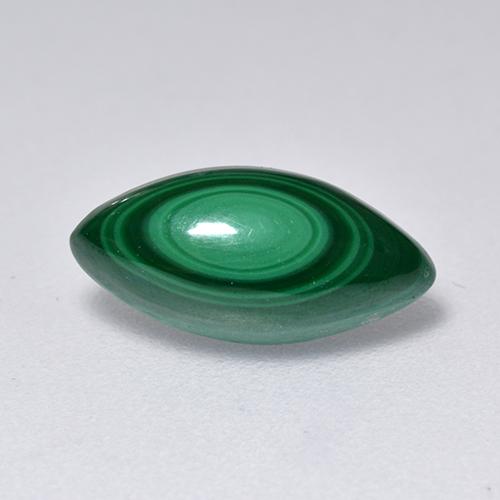 Malaquita verde natural de 2,06 ct, marquesa, opaco