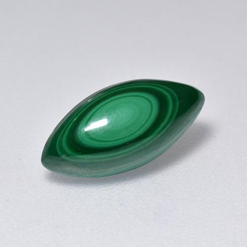 Malaquita verde natural de 2,06 ct, marquesa, opaco