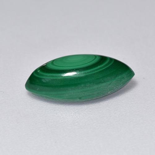 Malaquita verde natural de 2,06 ct, marquesa, opaco