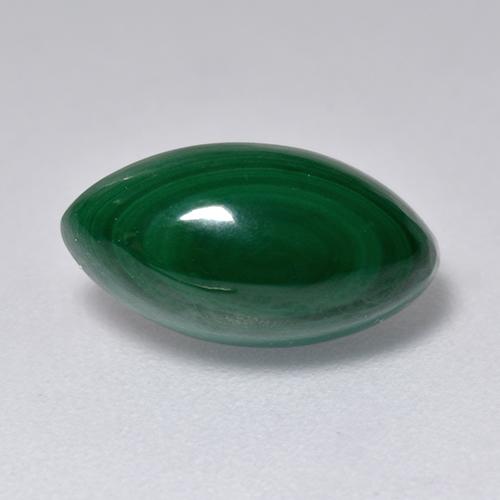 Malaquita verde natural de 3,66 ct, marquesa, opaco