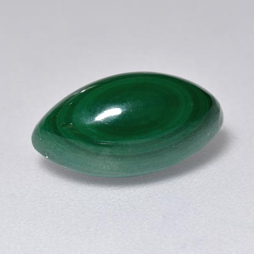Malaquita verde natural de 3,66 ct, marquesa, opaco