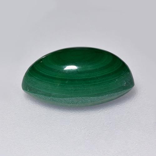 Malaquita verde natural de 3,66 ct, marquesa, opaco