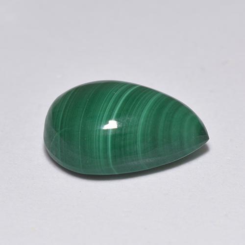 Malaquita verde natural de 2,51 ct, en forma de pera, opaco