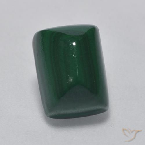 5.28ct Natural Verde medio Malaquita, Corte Baguette, Opaco