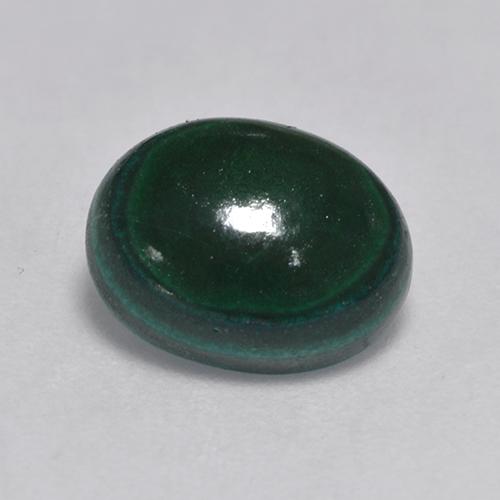 Malaquita verde natural de 3,23 ct, corte óvalo, opaco