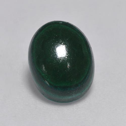 Malaquita verde natural de 3,23 ct, corte óvalo, opaco