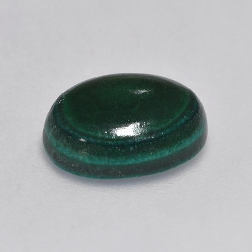 Malaquita verde natural de 3,23 ct, corte óvalo, opaco