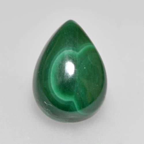 Malaquita verde natural de 2,58 ct, en forma de pera, opaco