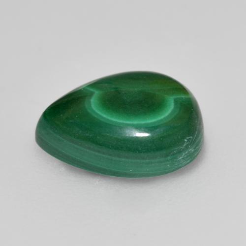 Malaquita verde natural de 2,58 ct, en forma de pera, opaco
