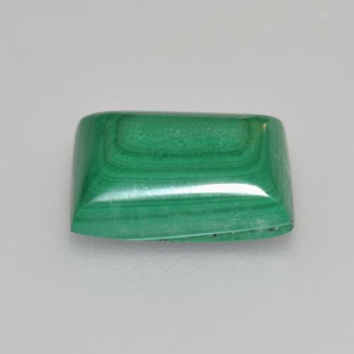 Malaquita verde natural de 2,95 ct, baguette, opaco