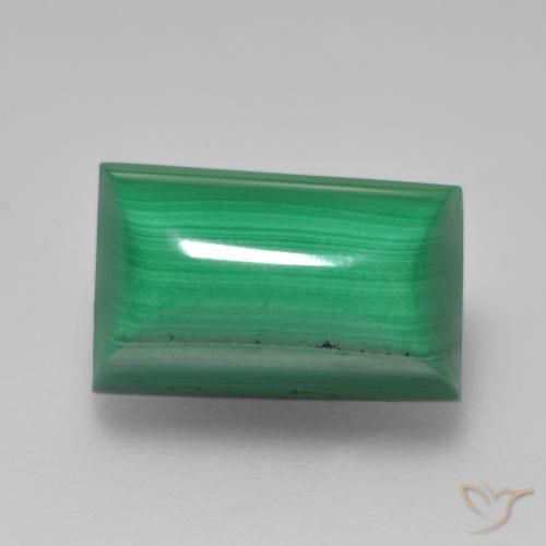 7.26ct Natural Verde Malaquita, Corte Baguette, Opaco
