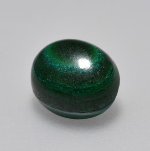 Malaquita verde natural de 2,33 ct, corte óvalo, opaco