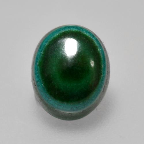 Malaquita verde natural de 1,42 ct, corte óvalo, opaco